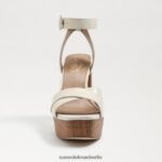 Sam Edelman Nolita Plateausandale Frauen modernes elfenbeinfarbenes Leder Schuhwerk 2P8JNV722 - Image 3