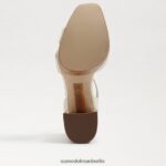 Sam Edelman Nolita Plateausandale Frauen modernes elfenbeinfarbenes Leder Schuhwerk 2P8JNV722 - Image 6