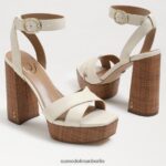 Sam Edelman Nolita Plateausandale Frauen modernes elfenbeinfarbenes Leder Schuhwerk 2P8JNV722 - Image 7