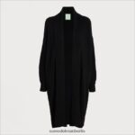 Sam Edelman Norfolk große Strickjacke Frauen Schwarz Bekleidung 2P8JNV1240 - Image 5