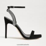 Sam Edelman Ophelia-Knöchelriemenabsatz Frauen schwarzes Wildleder Schuhwerk 2P8JNV537 - Image 2