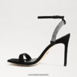 Sam Edelman Ophelia-Knöchelriemenabsatz Frauen schwarzes Wildleder Schuhwerk 2P8JNV537 - Image 4