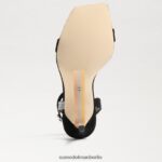 Sam Edelman Ophelia-Knöchelriemenabsatz Frauen schwarzes Wildleder Schuhwerk 2P8JNV537 - Image 6