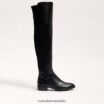 Sam Edelman Pam Overknee-Stiefel Frauen schwarzes Leder Schuhwerk 2P8JNV776 - Image 2
