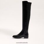 Sam Edelman Pam Overknee-Stiefel Frauen schwarzes Leder Schuhwerk 2P8JNV776 - Image 4