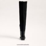 Sam Edelman Pam Overknee-Stiefel Frauen schwarzes Leder Schuhwerk 2P8JNV776 - Image 5
