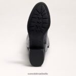 Sam Edelman Pam Overknee-Stiefel Frauen schwarzes Leder Schuhwerk 2P8JNV776 - Image 6