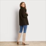 Sam Edelman Peacoat-Jacke aus Wolle Frauen Militärgrün Bekleidung 2P8JNV1157 - Image 3