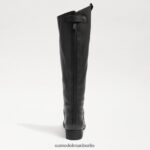 Sam Edelman Penny2 breiter Reitstiefel aus Kalbsleder Frauen schwarzes Leder Schuhwerk 2P8JNV435 - Image 5