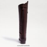 Sam Edelman Penny-Reitstiefel aus Leder Frauen dunkelbraun Schuhwerk 2P8JNV414 - Image 5