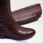 Sam Edelman Penny-Reitstiefel aus Leder Frauen dunkelbraun Schuhwerk 2P8JNV414 - Image 7