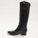 Sam Edelman Penny-Reitstiefel aus Leder Frauen schwarzes Leder Schuhwerk 2P8JNV415 - Image 4