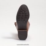 Sam Edelman Penny-Reitstiefel Kinder neues Whiskey-Leder Schuhwerk 2P8JNV1008 - Image 6