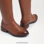Sam Edelman Penny-Reitstiefel Kinder neues Whiskey-Leder Schuhwerk 2P8JNV1008 - Image 7