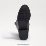 Sam Edelman Penny-Reitstiefel Kinder schwarzes Leder Schuhwerk 2P8JNV1007 - Image 6