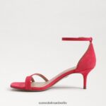 Sam Edelman Pfingstrosen-Sandale mit Kätzchenabsatz Frauen Ultra-Fuchsia-Wildleder Schuhwerk 2P8JNV507 - Image 4
