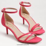 Sam Edelman Pfingstrosen-Sandale mit Kätzchenabsatz Frauen Ultra-Fuchsia-Wildleder Schuhwerk 2P8JNV507 - Image 7