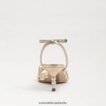 Sam Edelman Philippa Kitten Heel Frauen Gold Blatt Schuhwerk 2P8JNV178 - Image 5