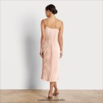 Sam Edelman plissiertes Midikleid Frauen erröten Bekleidung 2P8JNV1115 - Image 4