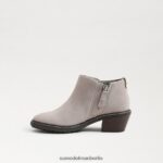 Sam Edelman Pryce-Stiefelette Kinder Kitt Wildleder Schuhwerk 2P8JNV1005 - Image 4