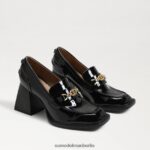 Sam Edelman Quincy-Loafer mit Blockabsatz Frauen schwarzes Lackleder Schuhwerk 2P8JNV631