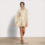 Sam Edelman Rainey Minikleid Frauen gelb blumig Bekleidung 2P8JNV1181