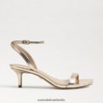 Sam Edelman Rayelle Kitten-Heel Frauen Gold Blatt Schuhwerk 2P8JNV678 - Image 2