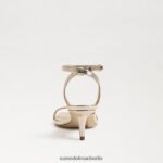 Sam Edelman Rayelle Kitten-Heel Frauen Gold Blatt Schuhwerk 2P8JNV678 - Image 5