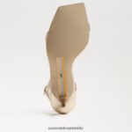 Sam Edelman Rayelle Kitten-Heel Frauen Gold Blatt Schuhwerk 2P8JNV678 - Image 6