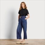 Sam Edelman Rayne-Denim mit hohem Bund Frauen Fressia Bekleidung 2P8JNV1196