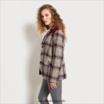 Sam Edelman Rivington-Blazer Frauen Waldfabel-Plaid Bekleidung 2P8JNV1292 - Image 2