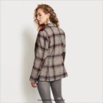 Sam Edelman Rivington-Blazer Frauen Waldfabel-Plaid Bekleidung 2P8JNV1292 - Image 4