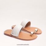 Sam Edelman Sandale „Margit“ mit Zehenring Frauen modernes Elfenbein Schuhwerk 2P8JNV259