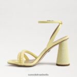 Sam Edelman Sandale mit Blockabsatz und Perlen von Kia Frauen buttergelb Schuhwerk 2P8JNV489 - Image 4