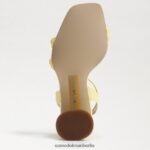 Sam Edelman Sandale mit Blockabsatz und Perlen von Kia Frauen buttergelb Schuhwerk 2P8JNV489 - Image 6