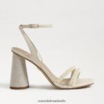 Sam Edelman Sandale mit Blockabsatz und Perlen von Kia Frauen modernes Elfenbein Schuhwerk 2P8JNV488 - Image 2