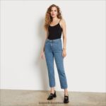 Sam Edelman Schmale, gerade Hose mit hohem Bund Frauen berechnet Bekleidung 2P8JNV1223