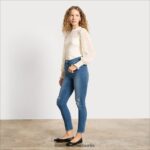 Sam Edelman Schmale, gerade Hose mit hohem Bund Frauen Ozeanantrieb Bekleidung 2P8JNV1229 - Image 2