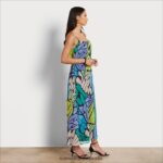 Sam Edelman Schmetterlings-Maxikleid Frauen schwarz-multi Bekleidung 2P8JNV1097 - Image 3