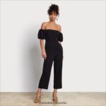Sam Edelman Schulterfreier Overall Frauen Schwarz Bekleidung 2P8JNV1074