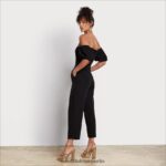 Sam Edelman Schulterfreier Overall Frauen Schwarz Bekleidung 2P8JNV1074 - Image 4