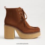 Sam Edelman Shaw-Schnürstiefel Frauen Grenzbraun Schuhwerk 2P8JNV844 - Image 2