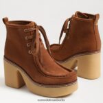 Sam Edelman Shaw-Schnürstiefel Frauen Grenzbraun Schuhwerk 2P8JNV844 - Image 7