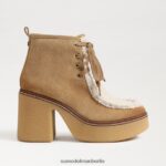 Sam Edelman Shaw-Schnürstiefel Frauen Sandsonde/natürlicher Nebel Schuhwerk 2P8JNV845 - Image 2