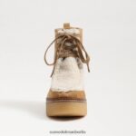 Sam Edelman Shaw-Schnürstiefel Frauen Sandsonde/natürlicher Nebel Schuhwerk 2P8JNV845 - Image 3
