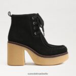 Sam Edelman Shaw-Schnürstiefel Frauen schwarzes Wildleder Schuhwerk 2P8JNV843 - Image 2