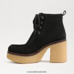 Sam Edelman Shaw-Schnürstiefel Frauen schwarzes Wildleder Schuhwerk 2P8JNV843 - Image 4