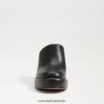 Sam Edelman Shiloh-Pantoletten mit Absatz Frauen schwarzes Leder Schuhwerk 2P8JNV714 - Image 3