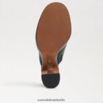 Sam Edelman Shiloh-Pantoletten mit Absatz Frauen schwarzes Leder Schuhwerk 2P8JNV714 - Image 6