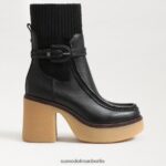 Sam Edelman Sidney Bootie Frauen schwarzes Leder Schuhwerk 2P8JNV873 - Image 2
